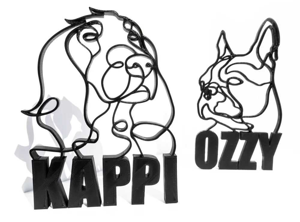 Exemplo de line art 3D personalizada